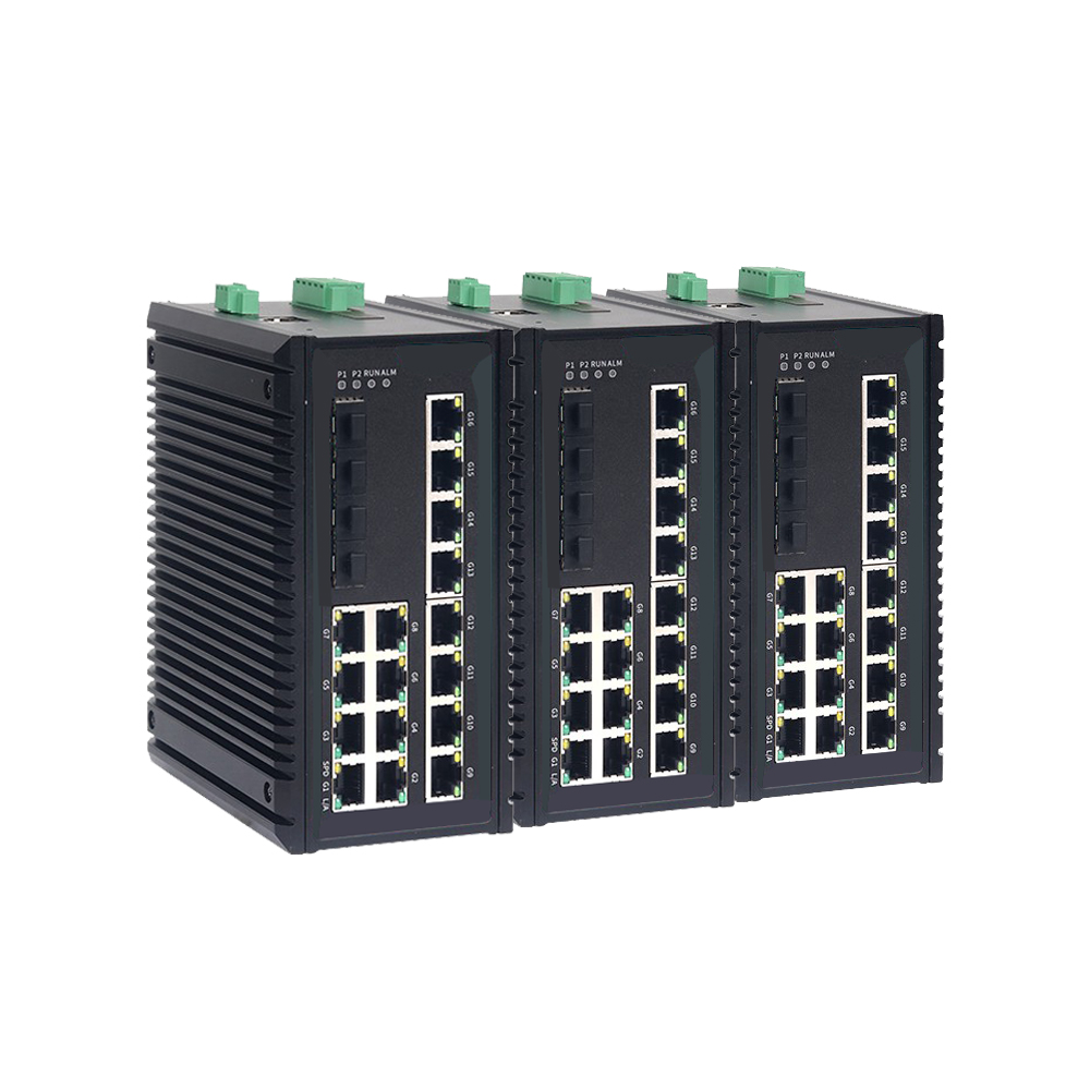 RS3120三层4X+16GE万兆网管型卡轨式工业以太网交换机