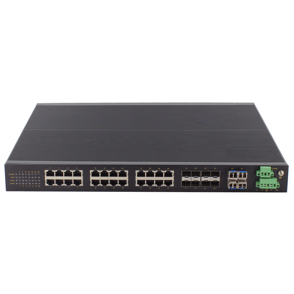 RS7400 二层4X+24G万兆网管型机架式工业以太网交换机