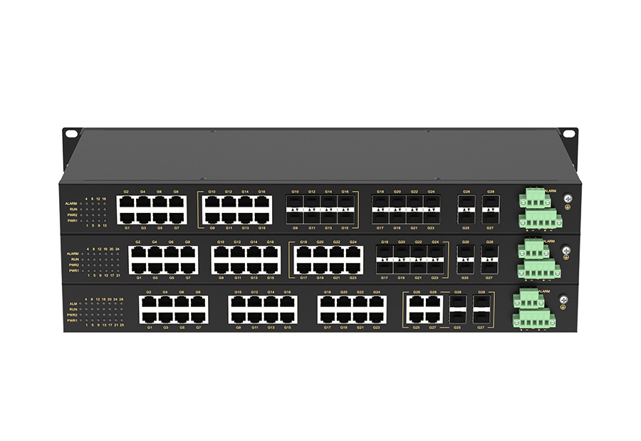 RS7000二层28口千兆网管型机架式工业以太网交换机